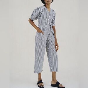 WRAY Norma Jumsuit in Blue Stripe size S